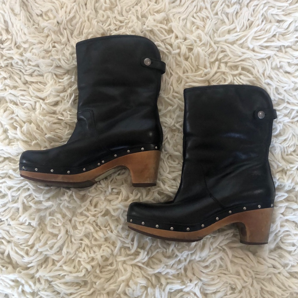 Leather ugg boots